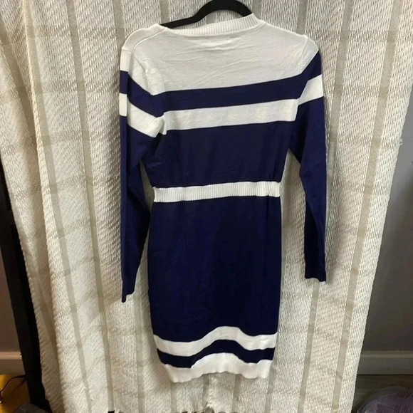 Beyove Sweater Dress Long Sleeve Knit Bodycon Dress Slim Fit Stretch Mini Dress - Picture 3 of 6